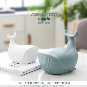 

Cute Nordic Creative Art Ceramics Sculpture Animals Modern Minimalist Ornament Crafts Home Children's Room Decoration L