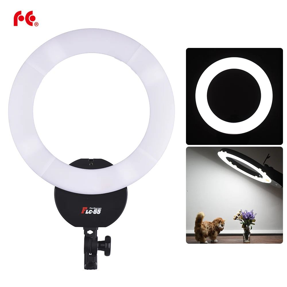 

FalconEyes FLC-55 16" Photo Studio Video Ring Light Lamp 55W 5600K Studio Portrait Photography Lighting with White Filter