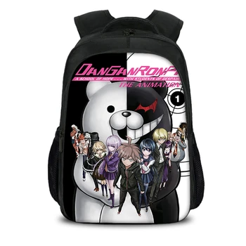 

Danganronpa Monokuma Backpacks For Boys School Children Schoolbags For Girls Book Bag Anime School Bags Printing Trendy Mochilas