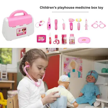 

Plastic Simulate Dentist Medicine Box Case Lovely Popular Delicate Design Especially Pretend Play House Toy Set Girl Gifts