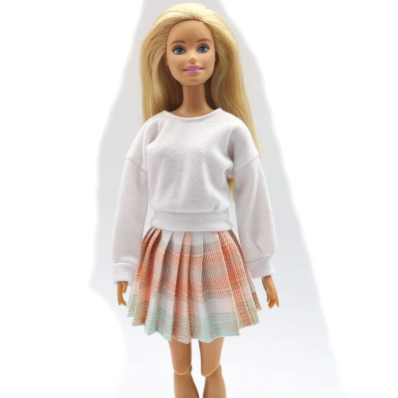 Barbie Doll Clothes Outfits Clothes top pant skirt for Barbie Princess Doll Clothing for 1/6 BJD Dolls House Girl Gift doll accessories red black barbie doll clothes,doll clothes,doll accessories