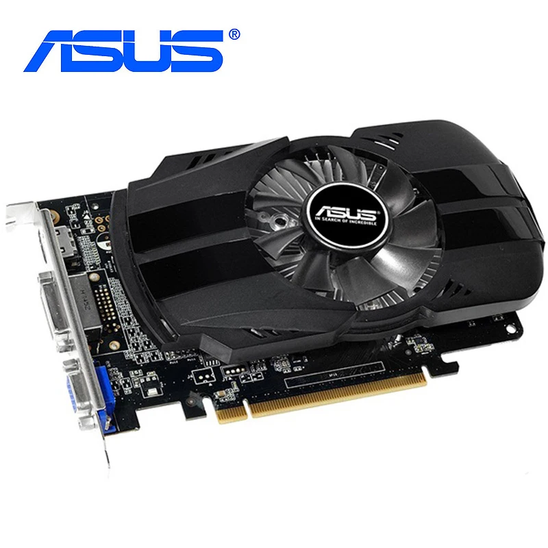 gpu pc ASUS Graphics Card GTX750 2GB 128Bit GDDR5 Video Cards for nVIDIA geforce VGA Cards Geforce GTX750-FML-2GD5 GTX 750 2G Hdmi Used gaming card for pc