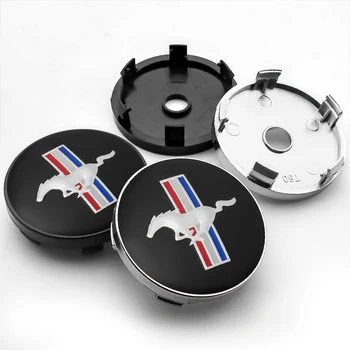 

4pcs Outer Diameter 56/60mm For Ford Car Rims Caps Center Covers Wheel Center Hub Cap Mustang logo Badge Emblem Accessories