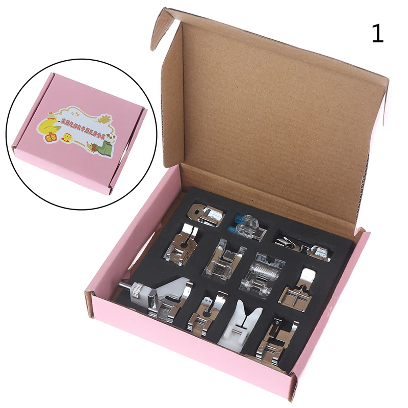 Foot-Feet Accessory Singer-Set Sewing-Tools Embroidery-Machine-Foot Snap-On Domestic