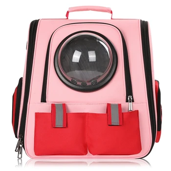 

Foldable Dogs Cat Bag Breathable Portable Pet Carrier Bag Outdoor Travel backpack for Cat and Dog pet Backpack