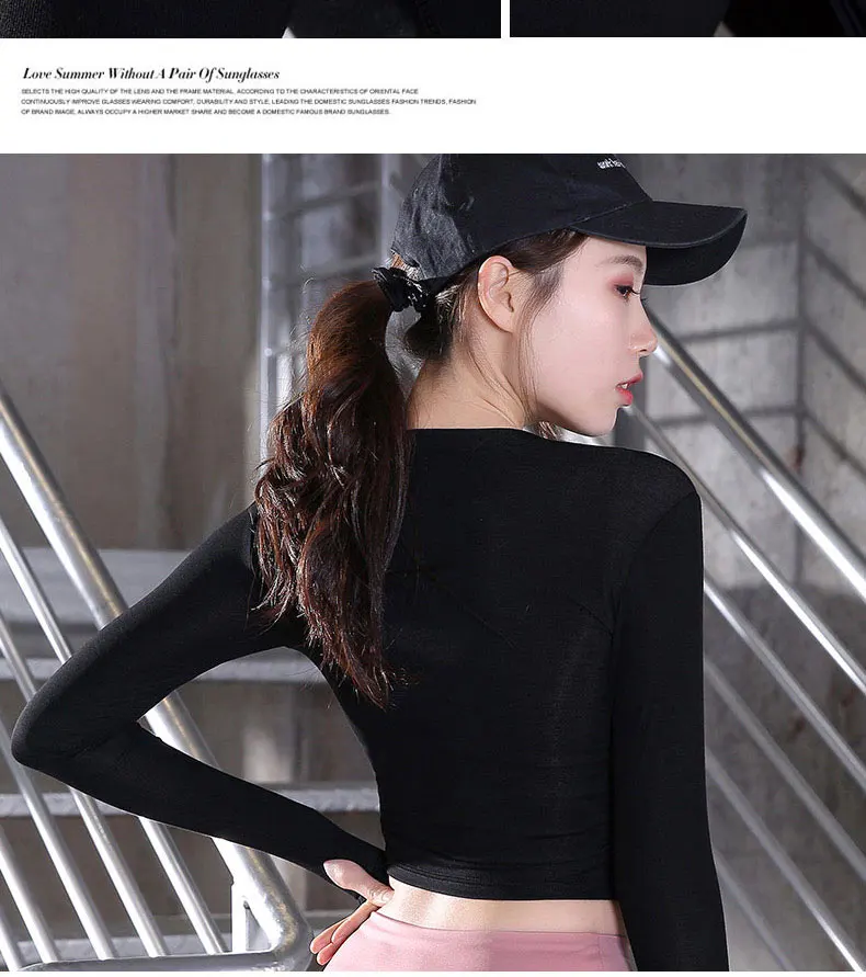 Young Lady Gym розовый топ для йоги, рубашка для йоги с длинным рукавом, рубашка для занятий фитнесом, трико для бега, дизайнерская рубашка с круглым вырезом