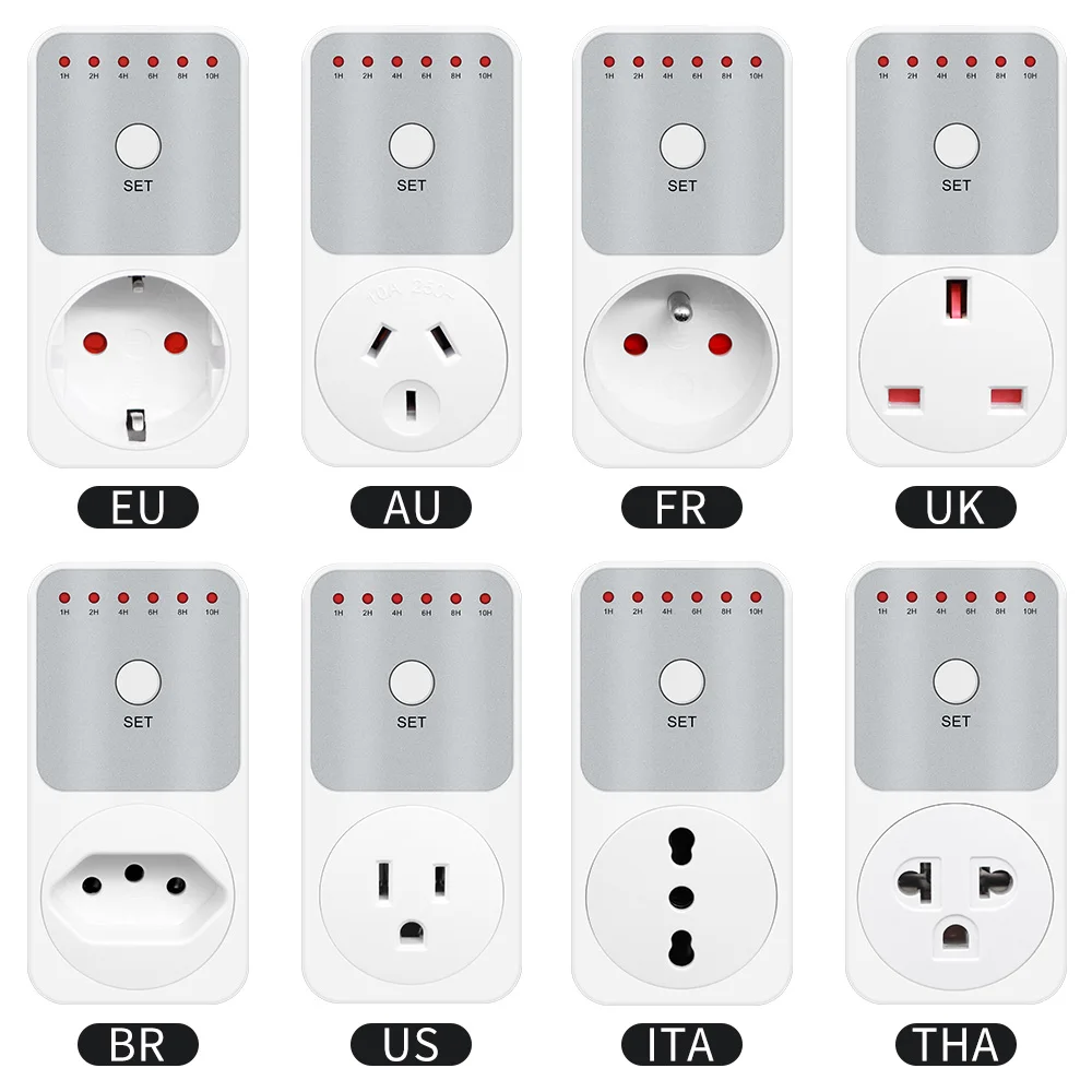 US EU UK Electronic 10Hr Timer Switch Socket Plug Intelligent Countdown Time Setting Smart Controller | Инструменты
