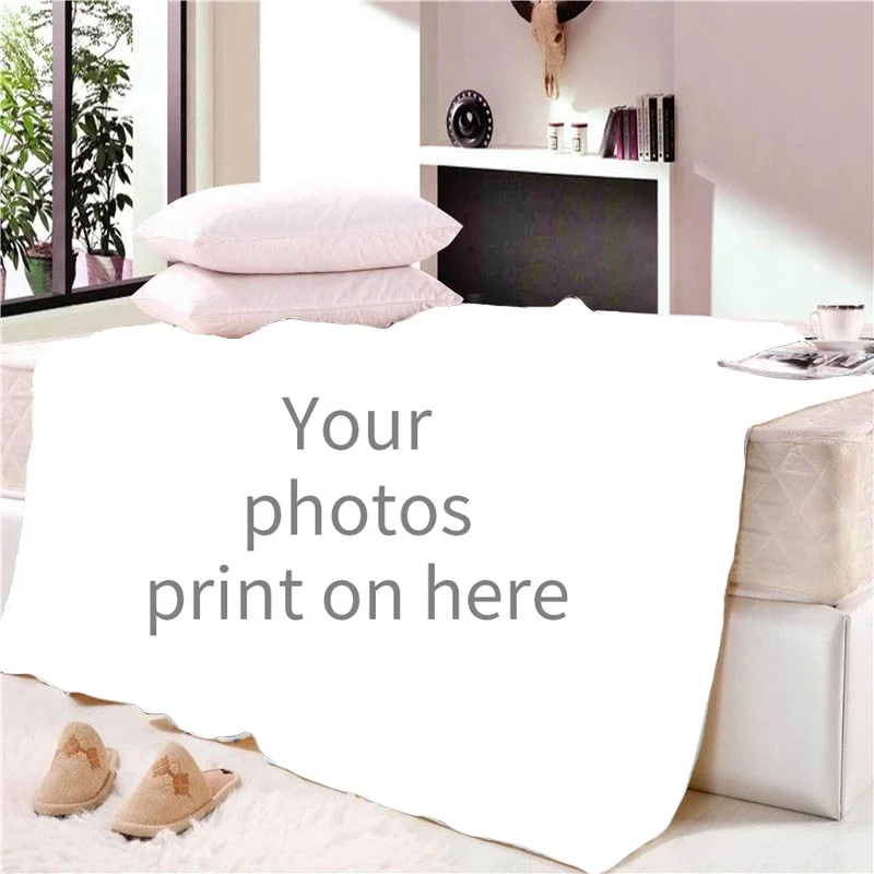 

Customized Throw Blanket Polyester Bedding Blanket Personalized Photo Print on Demand Blanket for Bed Skin-friendly Home Textile