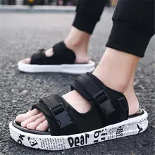 Размеры: 35–46 летние Для мужчин Мода Спорт на открытом воздухе мягкие, удобные сандали дышащая пляжная обувь летняя повседневная обувь с открытым носком Босоножки на платформе