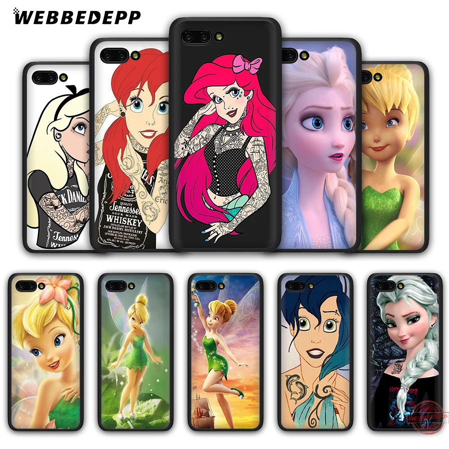 

Tattoo Snow White Mermaid Soft Silicone Phone Case for Honor 20 10 9 9X 8 Lite 8C 8X 7X 7C 7A 3GB 6A Pro View 20 Cover