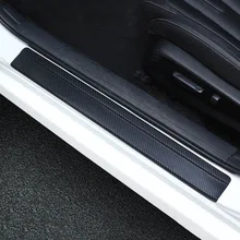 4 шт./компл. универсальный автомобиль Стайлинг Наклейка 3D углеродного волокна порога потертости предохранительные щитки пороги протектор автомобильные аксессуары