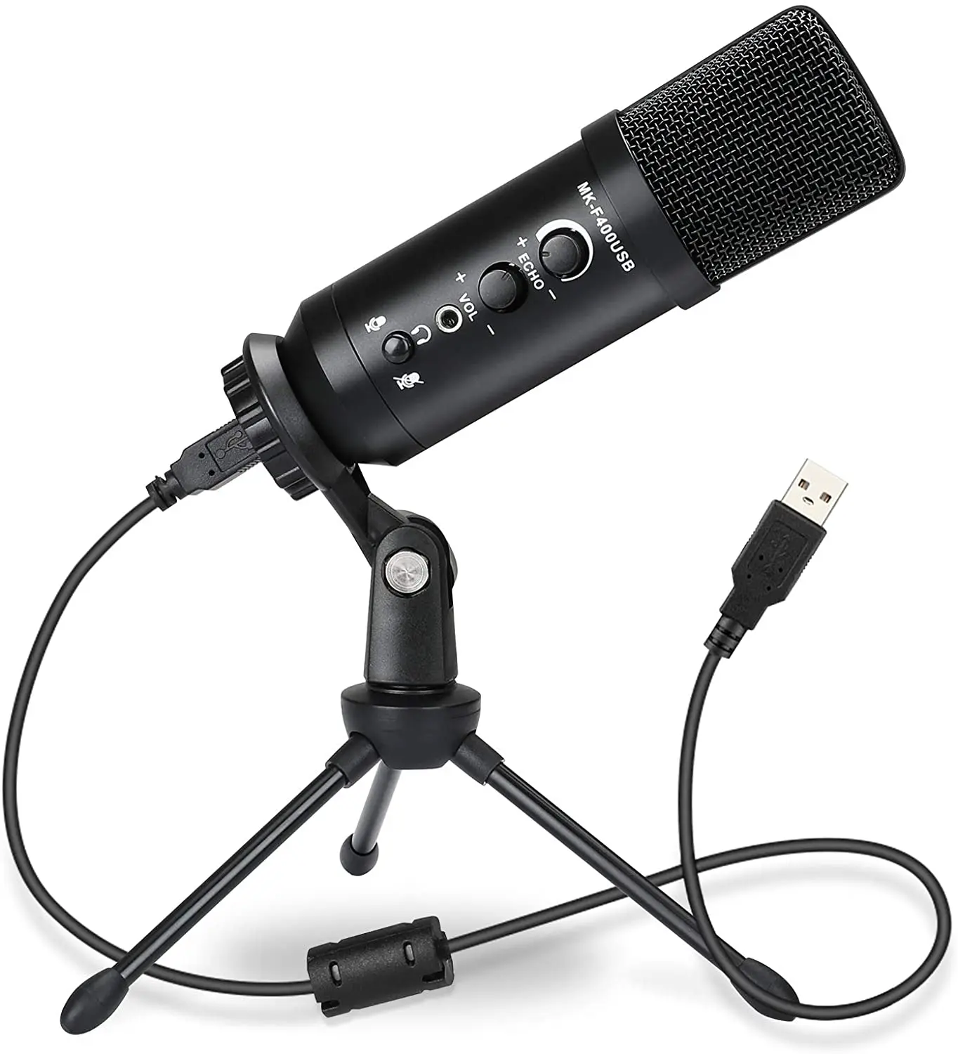 

USB Microphone for Computer, Condenser Gaming Mic for Streaming,Skype Chats Compatible with Mac PC Laptop, Desktop Windows Compu