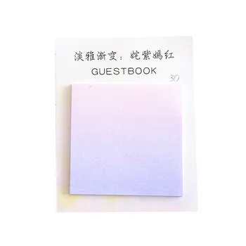 

Gradient Color Series Self-adhesive Memo Pad Message Post-it Note Pad Sticky Notes Bookmark School Office Student Stationery