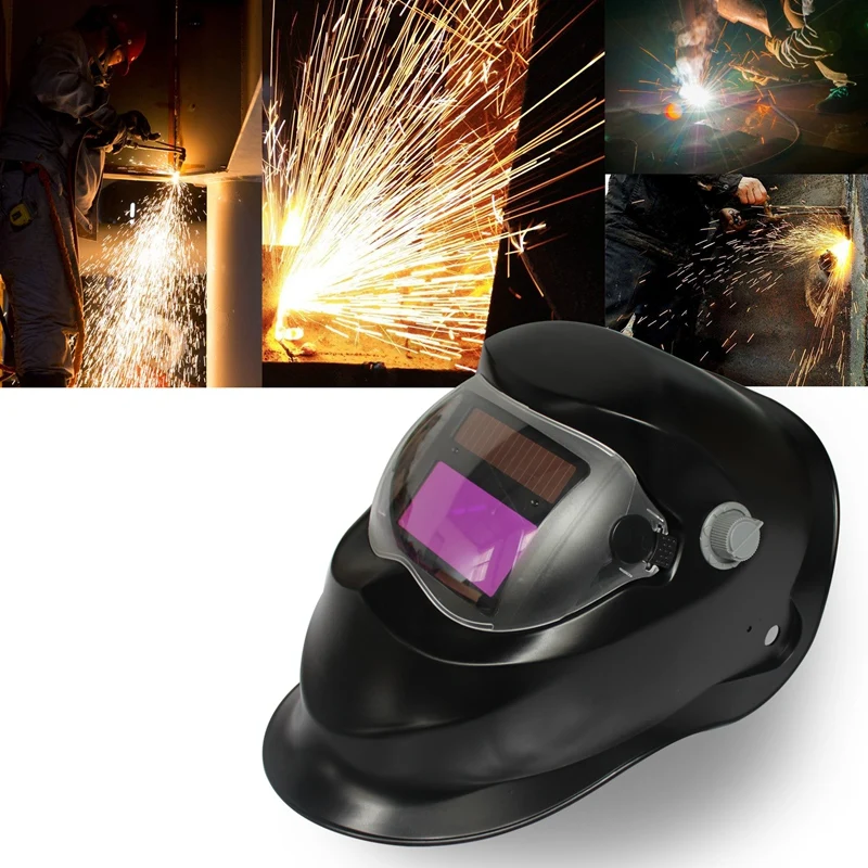 2018 New Pro Solar Welder Mask Auto-Darkening Welding Helmet Black irregular |