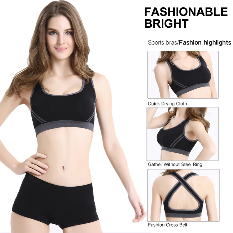 SEXYWG Woman Girls Sports Bra Cross Back Running Gym Vest Top Female Fitness Active Clothing Seamless Brassiere Yoga Sport Bra SEXYWG Woman Girls Sports Bra Cross Back Running Gym Vest Top Female Fitness Active Clothing Seamless Brassiere Yoga Sport Bra