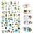 The New 3D Nail Sticker Cool English Letter stickers for nail Foil Love Heart Design Fashion Manicure Stickers