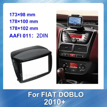 

2DIN Car Radio Fascia Panel For FIAT Doblo 2010+ Car refitting DVD frame Stereo Panel Dash Mount Trim Installation