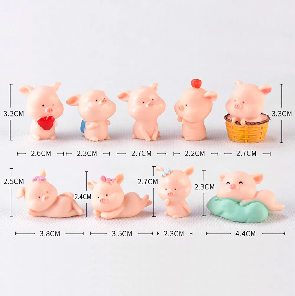 Миниатюрная фигурка свиньи маленькие фигурки животных сад игрушки