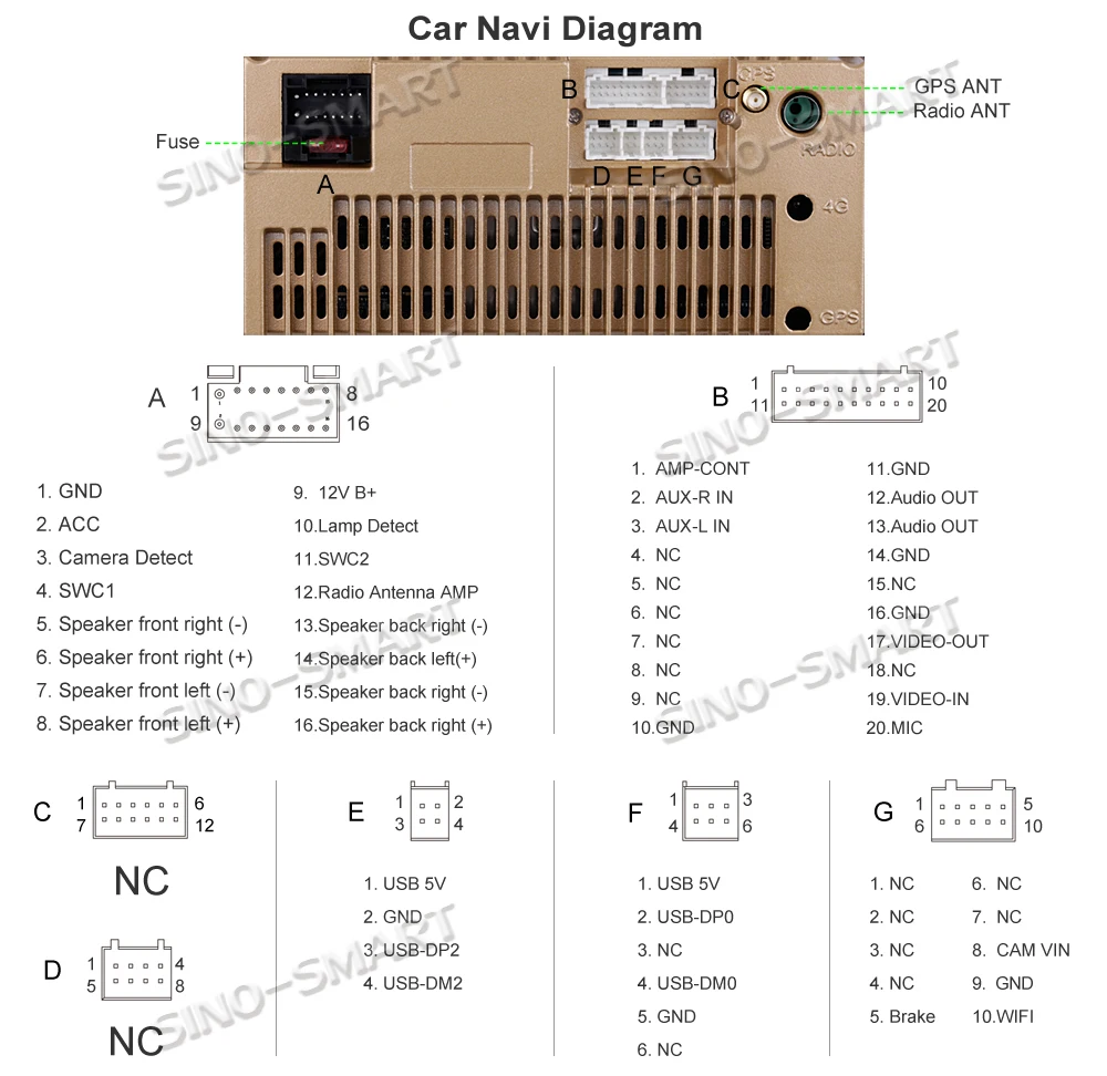 Автомобильный gps-навигатор SINOSMART 2.5D ips/QLED 1G/2G для Toyota TACOMA Hilux AVENSIS 32EQ DSP, 4G слот для sim-карты опционально