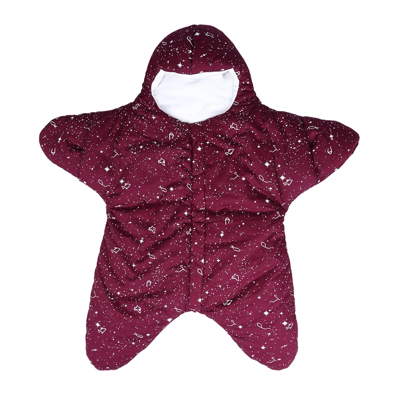 Хлопковый спальный мешок с изображением морской звезды для малышей, покрытый спальным мешком для новорожденных, для детей от 6 до 20 месяцев