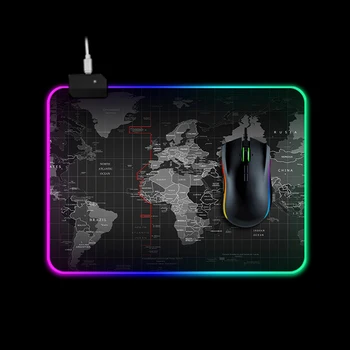 

RGB Colorful Gaming Mouse Mat Natural Rubber Computer Soft Mousepad Fashion Anti-Slip Mouse Pad Keyboard Desk Pad