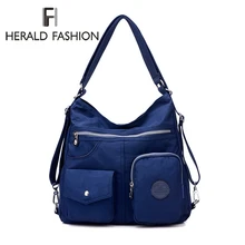 Herald модная Водонепроницаемая многофункциональная женская сумка, двойная сумка на плечо, дизайнерские сумки, качественная нейлоновая женская сумка, Классическая