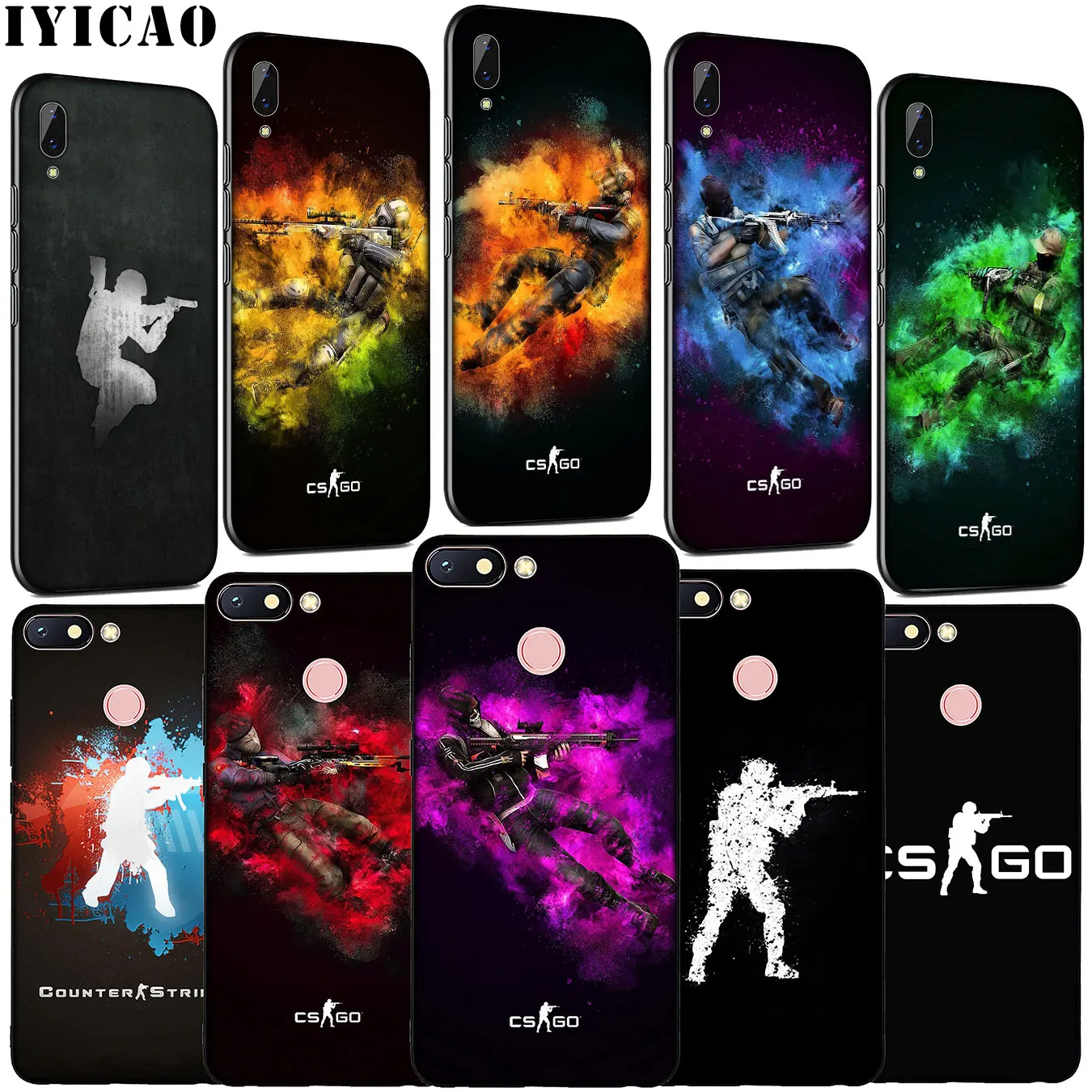 Мягкий силиконовый чехол для телефона IYICAO Counter Strike CS Go Xiaomi Redmi K20 GO 8A 7A 6A 5A 4A 4X Note 8 7 6