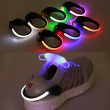 LED Luminous Shoes Clip Outdoor Bicycle LED Luminous Night Running Shoe Safety Clips Cycling Sports Warning Light for Safety