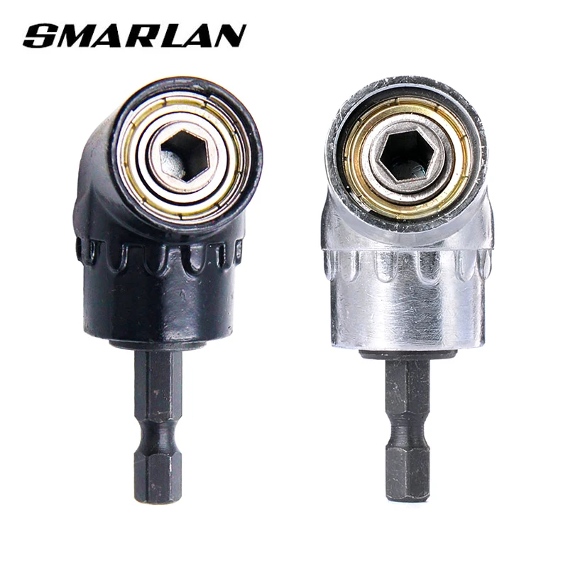 SMARLAN 105° Right Degree Angle Screwdriver Socket Holder Adapter Adjustable Drill Bit 1/4'' Hex Bit Socket Power Tool Parts A+