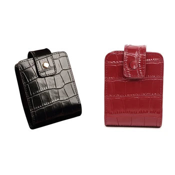 

Women Fashion Genuine Calf Leather in Alligator Pattern Lipstick Cosmetic Makeup Pouch Holder