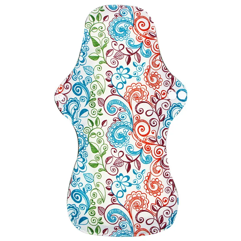 Almofadas de Bambu Forro de Calcinha Almofada de Pano Reutilizáveis Carvão Almofada Sanitária Guardanapo Lavável Fluxo Pesado Almofadas Menstruais Maternidade 5 Pçs 8 High Quality Mamãe e Bebê