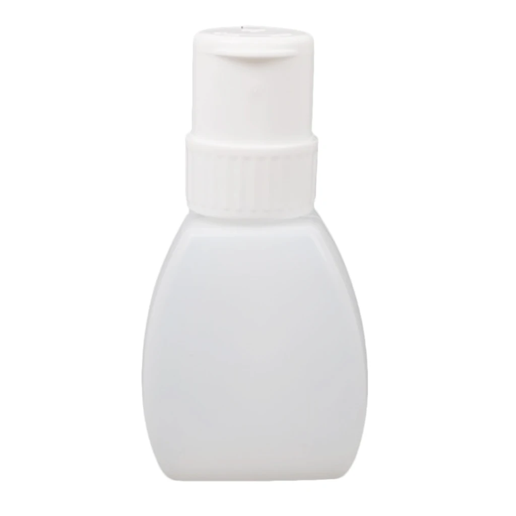 Empty Nail Polish Remover Liquid Pump Dispenser Methanol Push Down Bottle White