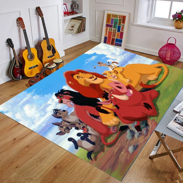 Grand tapis de jeu Disney roi Lion pour bébé 80x160CM, imprimé 3d, tapis de  sol pour salon, chambre à coucher, pour garçons | AliExpress