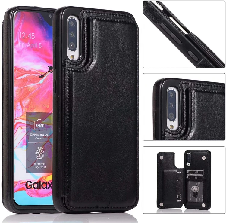 samsung silicone cover Luxury Leather Wallet Case For Samsung Galaxy A70 A70S A50 A50S A40 A30S A30 A20E A10E A10S M10 Card Slots Shockproof Flip Shell samsung silicone cover
