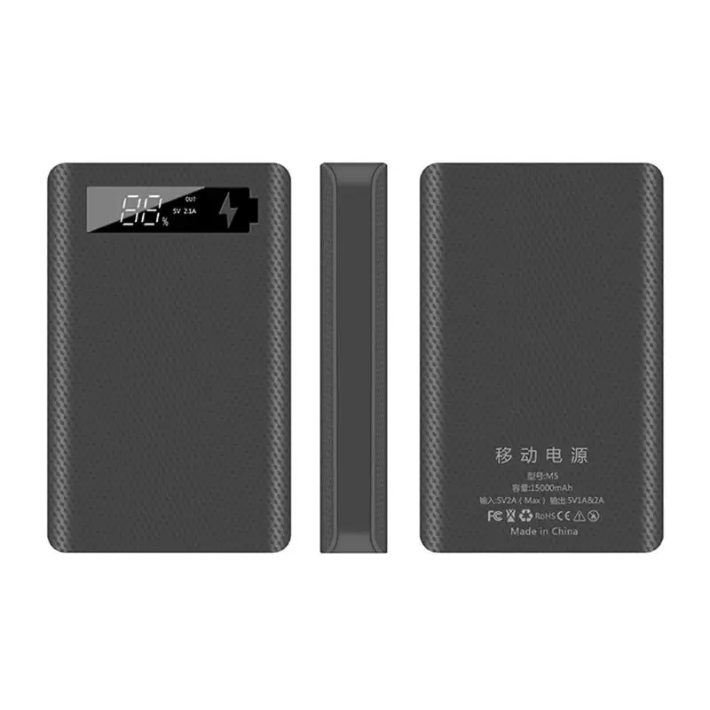 

LCD Display DIY 5x18650 Battery Case Power Bank Shell Charger Box Accessories