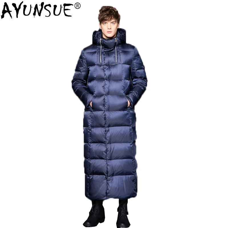 AYUNSUE 2020 New Goose Down Jacket Men Long Thick Korean Men's Winter Jackets  Down Coat puffer jacket Doudoune Homme KJ1335|Down Jackets| - AliExpress