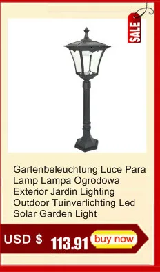 De Luce светильник ing Tuin Verlichting лампа Ogrodowa Decoracion Jardin наружный светодиодный светильник для сада на солнечной батарее