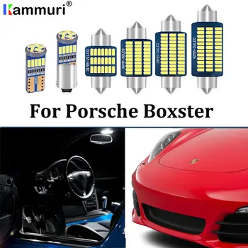 

KAMMURI 100% White Canbus LED Bulb interior light Kit For Porsche Boxster GTS S 986 987 981 LED Interior lighting kit 1996-2016