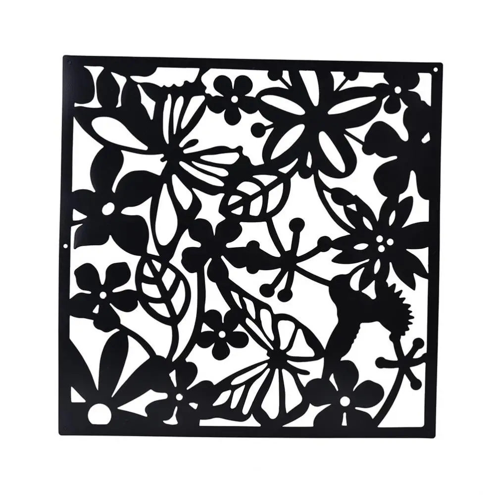 8 Pieces White & Black Hanging Room Divider Decorative Screen Panels for Living Room Bedroom Office Restaurant