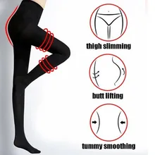 Panties Shapewear Compression-Leggings Anti-Cellulite Tights Slimmer Tummy-Control Thigh