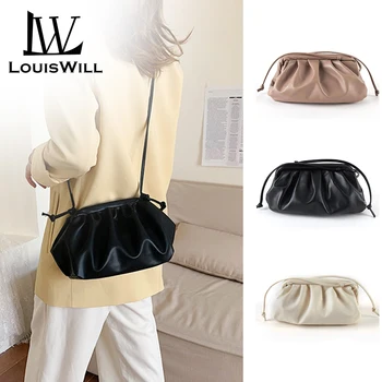 

LouisWill Shoulder Bags Women Bucket Bags Fashion Cross Body Cloud Bag Handbags Sling Bags PU Leather Crossbody Bags