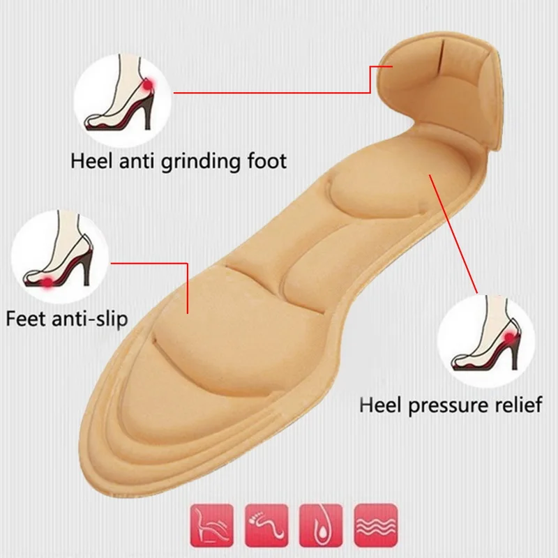 

1 Pair Comfort Breathable Women's Fashion Insoles Massage High-heeled Shoes Insoles Anti-slip