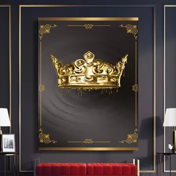 

Wall Pictur Canvas Prints Crown Posters Canvas Painting Tableau Mural Poster Decorative Nordic Style Tuinposter Canvas Art