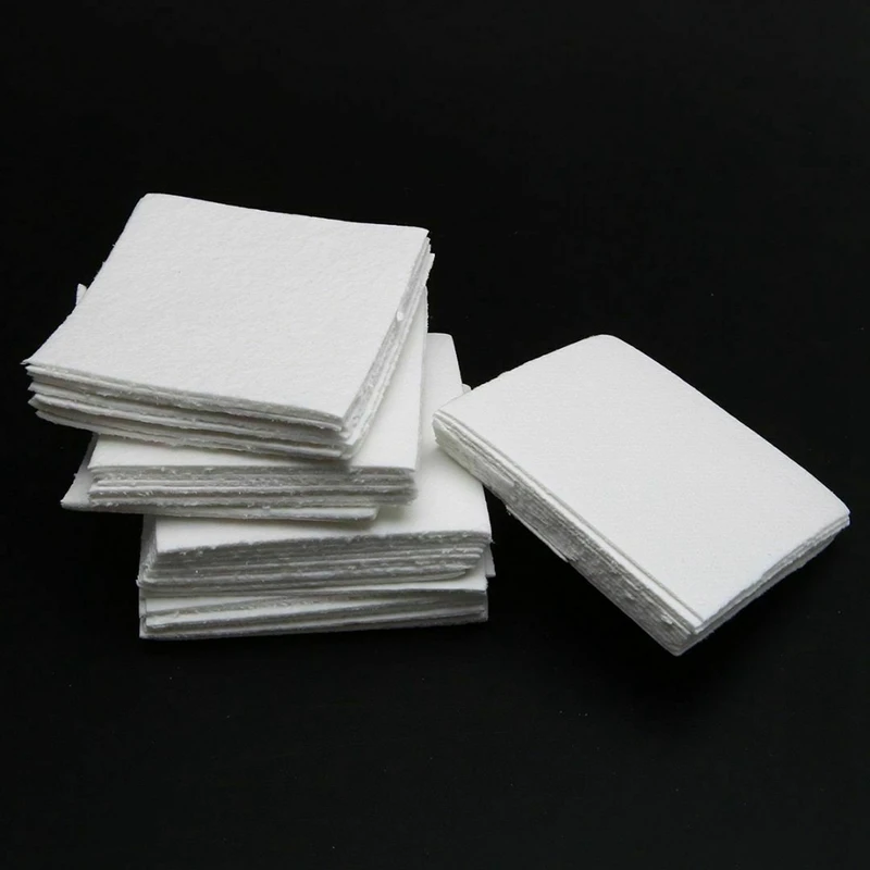 Andifany 50 Sheets Ceramic Fiber Square Microwave Kiln Glass Fusing Paper Household Tools 