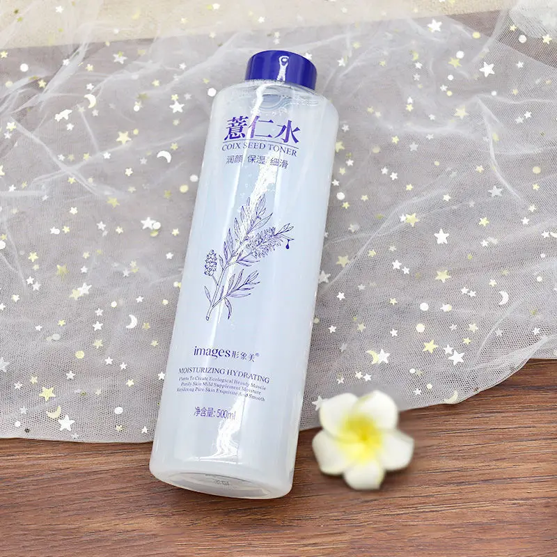 Face Toner Coix Seed Moisturizing Water Improve Roughness Repair After Sun Oil Control Shrink Pores Refreshing Toner Makeup Skin Care 500ml facial essence face toner