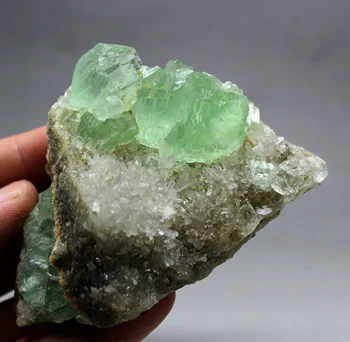 

167g Natural green stepped fluorite mineral specimen stones and crystals healing crystals quartz gemstones free shipping
