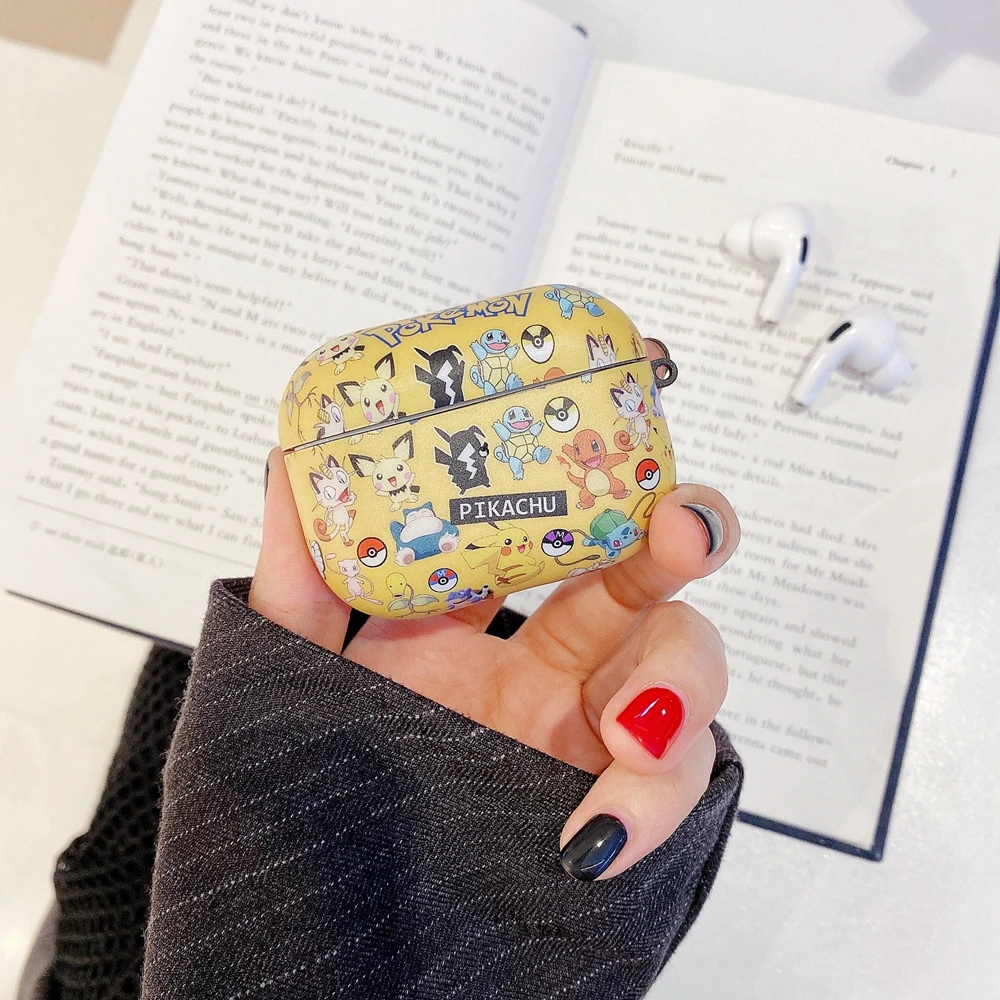 Чехол для Airpods Pro, роскошный чехол с 3D милым мультяшным Пикачу, чехол с Bluetooth для наушников, силиконовый чехол для AirPods