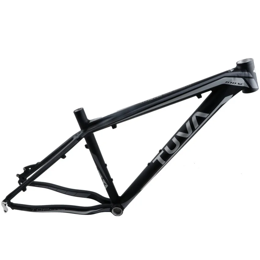 TUVA 610XC ультра легкий 1,5 кг алюминиевый сплав горный велосипед рама 26*16 дюймов - Цвет: black gray