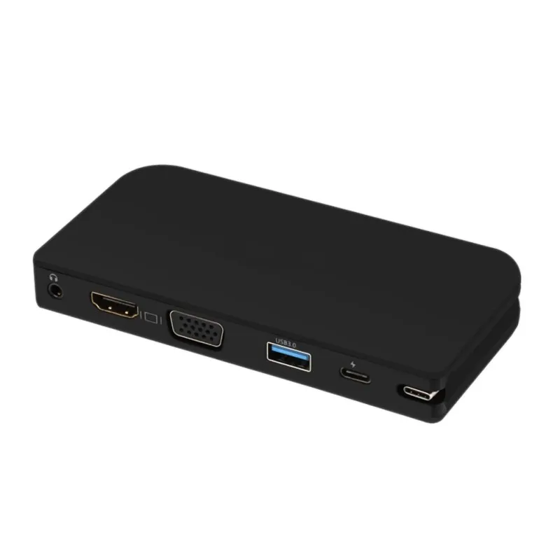 USB 3,0 двойной дисплей док-станция Поддержка HDMI/VGA Ethernet и аудио разъем для ПК Универсальный адаптер