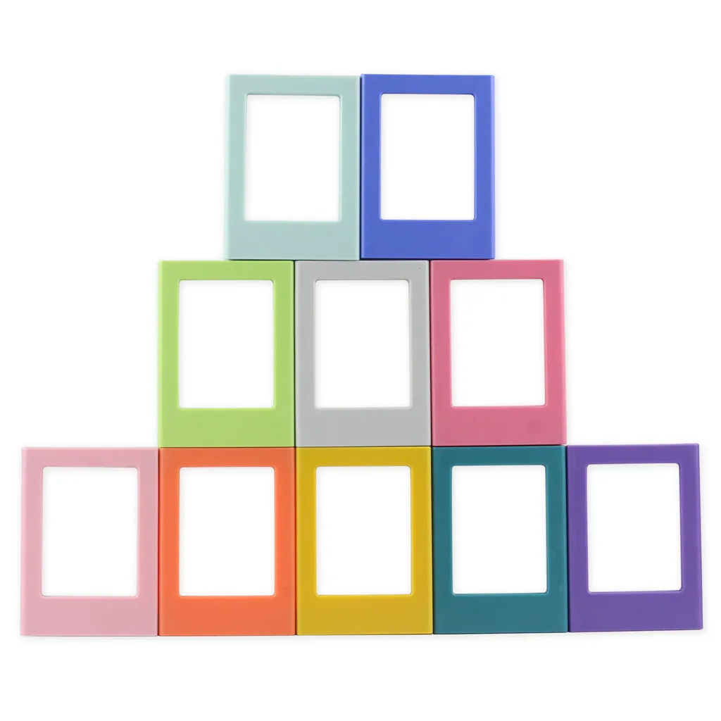 10PCS Magnetic Photo Frame For Fridge Magnet Colorful Magnets Photoframe Home Decoration Photo Wall Stickers